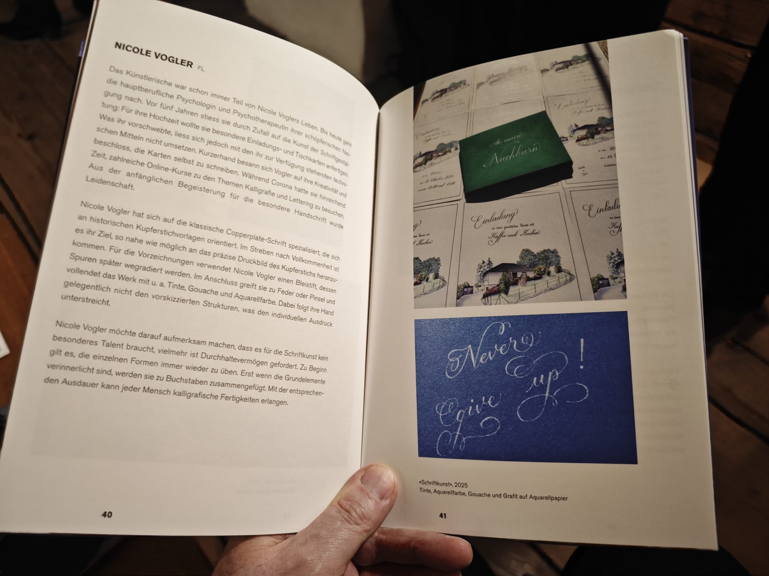 Katalog einer Kalligraphie-Ausstellung